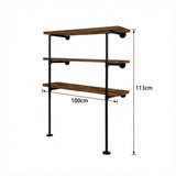 DS BS 3 Tier DIY Industrial Pipe Shelf 100CM