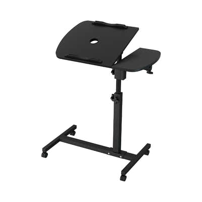 DS NA Artiss Laptop Desk Table Fan Cooling Black 60CM