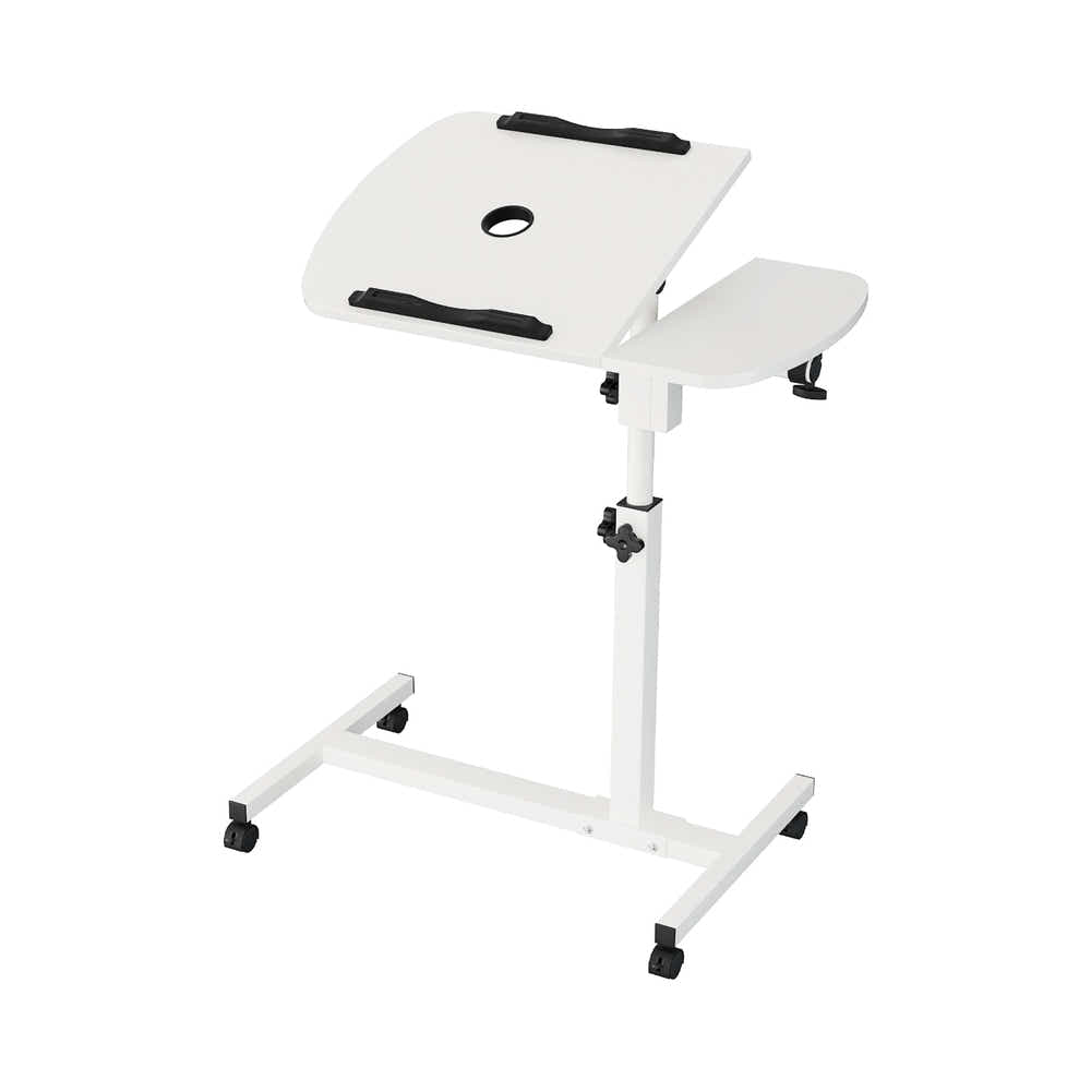 DS NA Artiss Laptop Desk Table Fan Cooling White 60CM