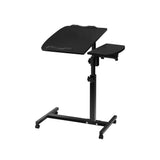 DS NA Artiss Laptop Desk Table Fan Cooling Black 60CM 360 Rotating