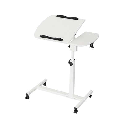 DS NA Artiss Laptop Desk Table Fan Cooling White 60CM 360 rotating