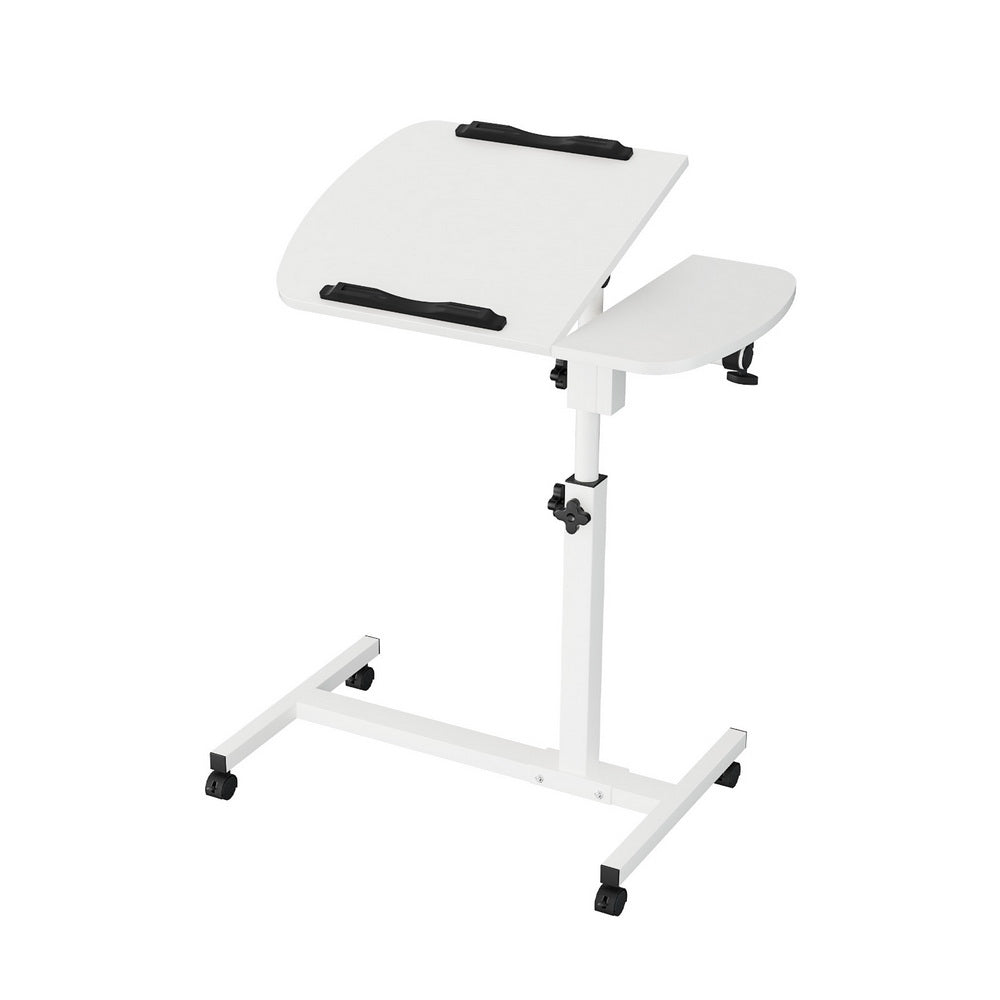 DS NA Artiss Laptop Desk Table Fan Cooling White 60CM 360 rotating