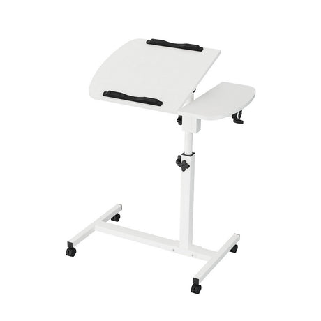 DS NA Artiss Laptop Desk Table Fan Cooling White 60CM 360 rotating