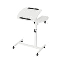 DS NA Artiss Laptop Desk Table Fan Cooling White 60CM 360 rotating