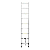 Giantz 2.6M Telescopic Ladder Aluminium Extension Extendable Steps