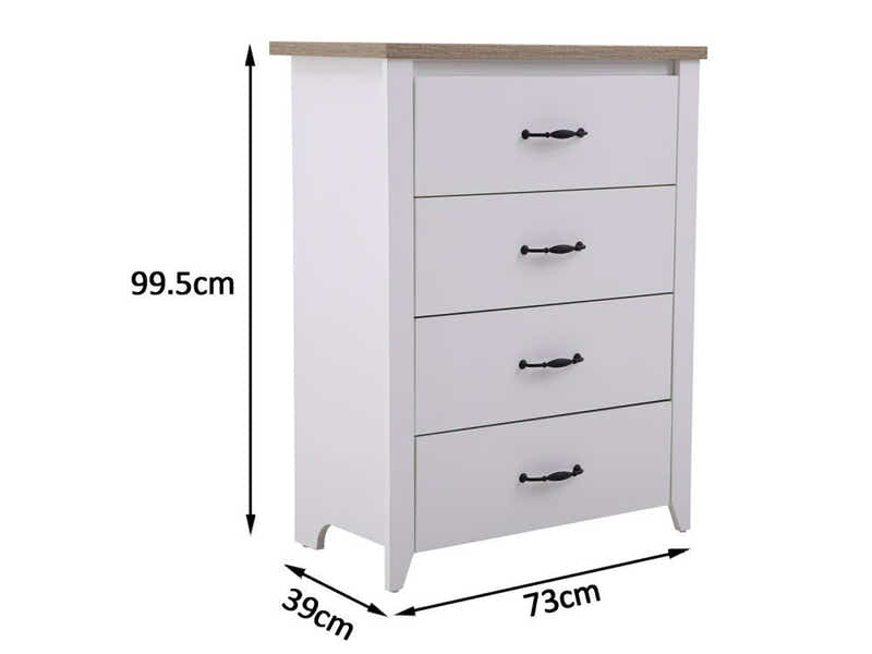 Adelle 4-Drawer Tallboy
