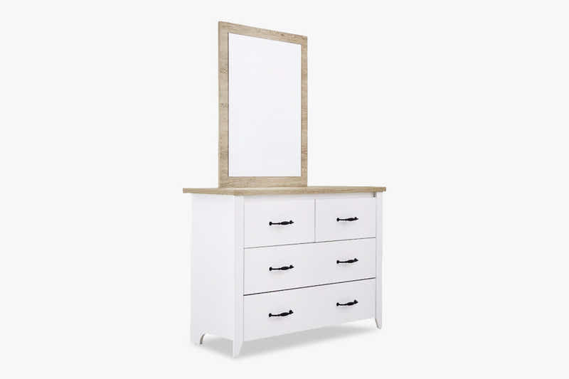 Adelle 4-Drawer Chest with Mirror
