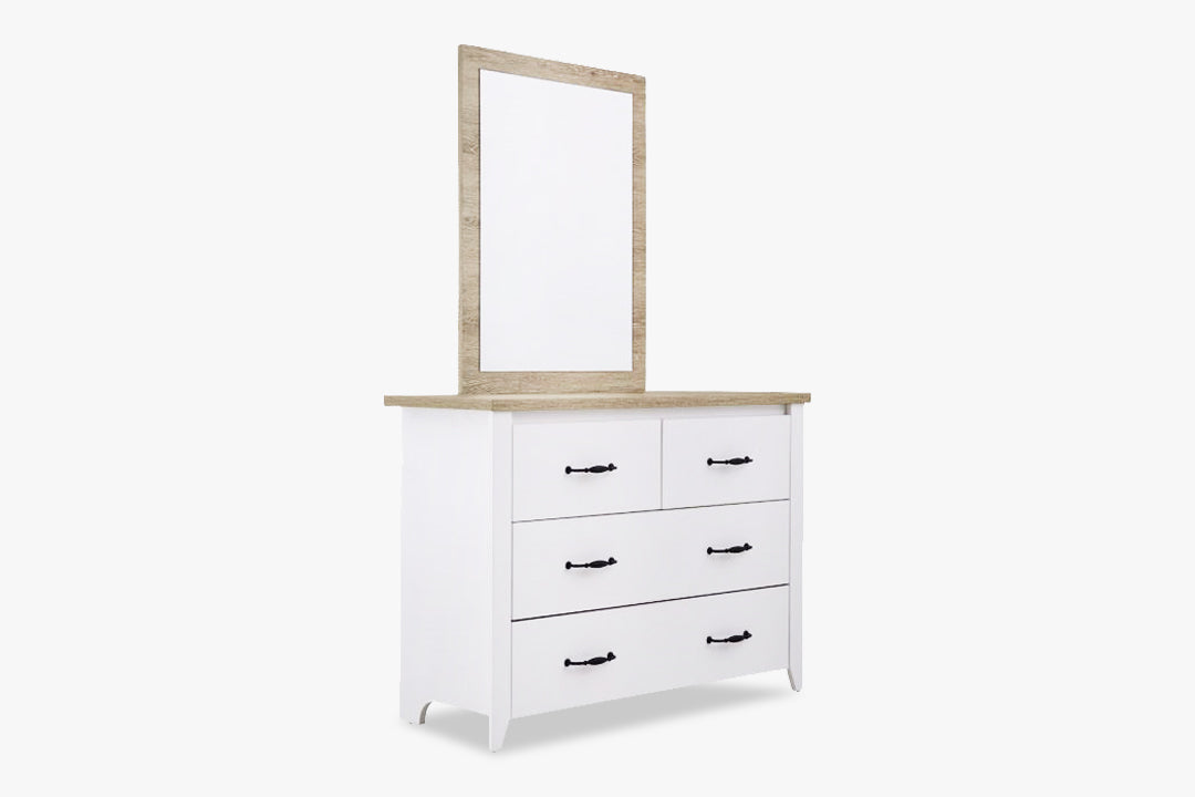 Adelle 6-Drawer Chest with Mirror