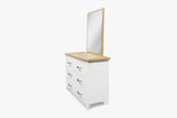 Adelle 4-Drawer Chest with Mirror