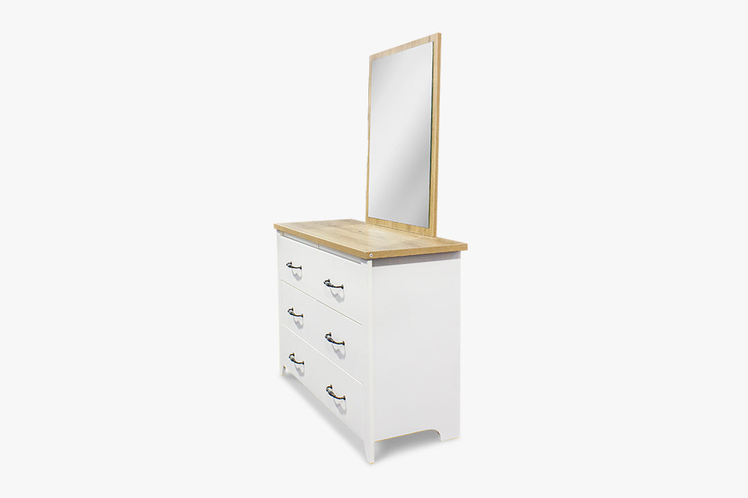 Adelle 6-Drawer Chest with Mirror