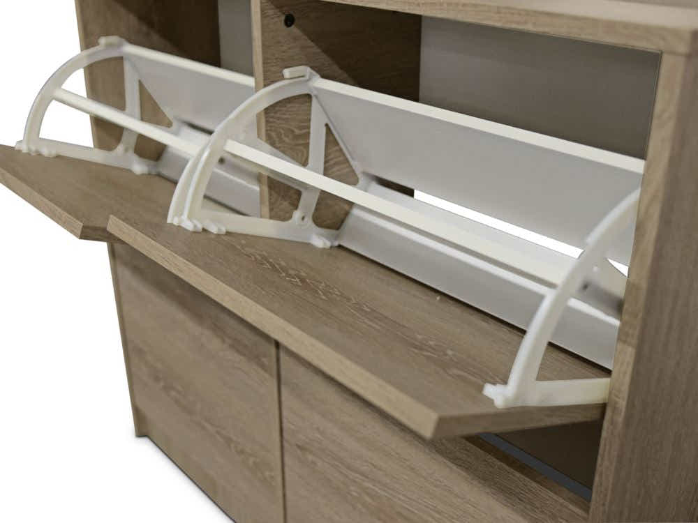 Enkel 4-Drawer Shoe Rack - Oak