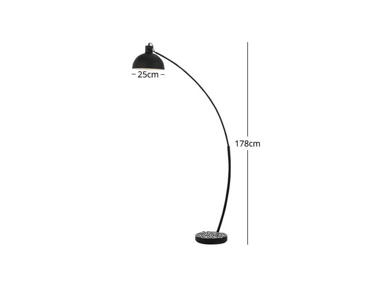 Barn Floor Lamp Black