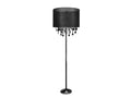 Svart Crystal Floor Lamp - Black