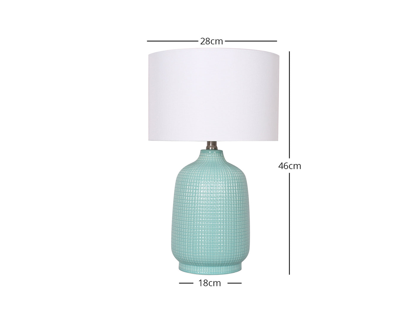 Keramisk Table Lamp Blue
