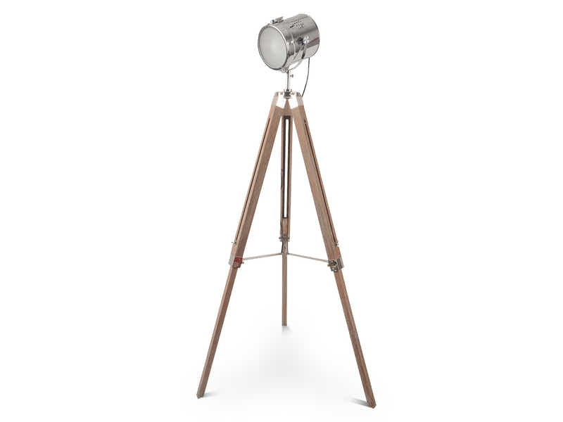 Flack Tripod Floor Lamp - Antique Ash