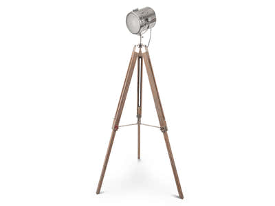 Flack Tripod Floor Lamp - Antique Ash