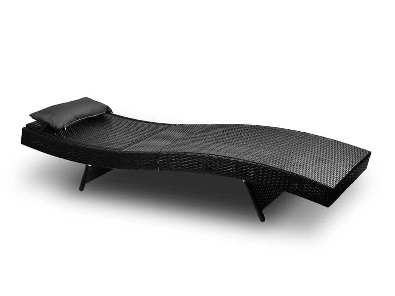 Outdoor Sun Lounger with Aluminium Frame