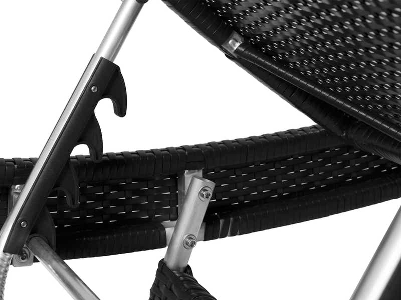 Outdoor Sun Lounger with Aluminium Frame