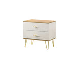 Lilium 2 Drawer End Table