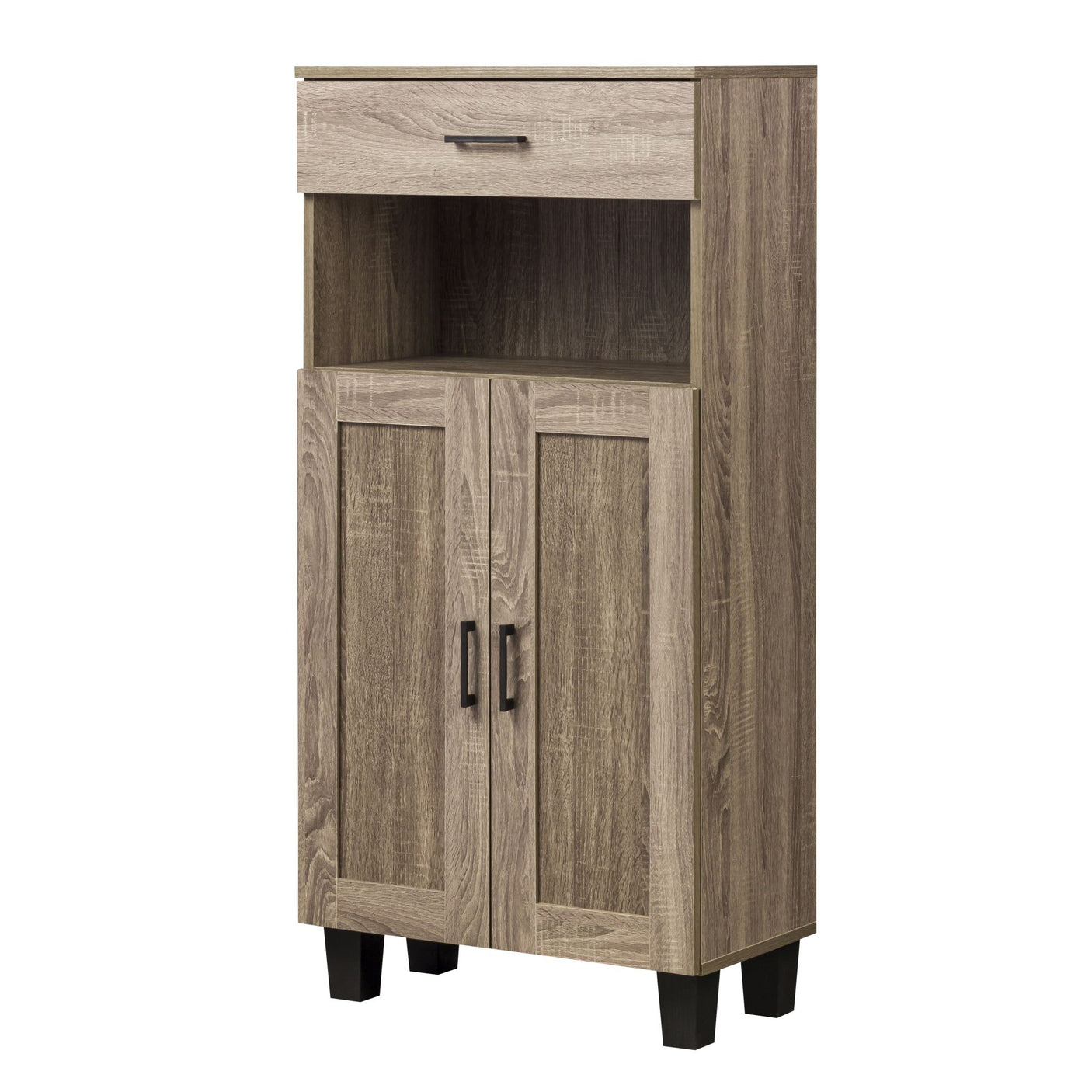 Johnson 2 Door Shoe Cabinet With 1 Drawer