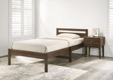 Lzzy Single Bed Frame - Walnut