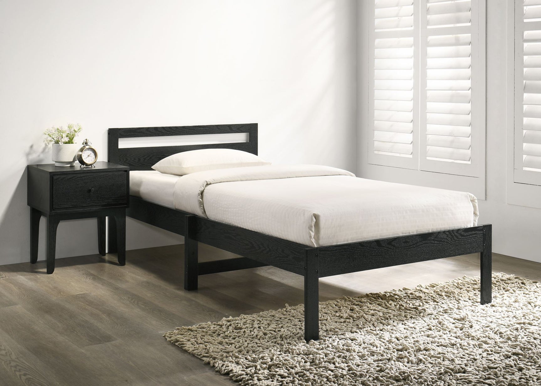 Samuel Bedside Table - Black