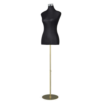 Female Mannequin Dummy Model Dressmaker Clothes Display Torso Tailor Black