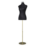 Female Mannequin Dummy Model Dressmaker Clothes Display Torso Tailor Black