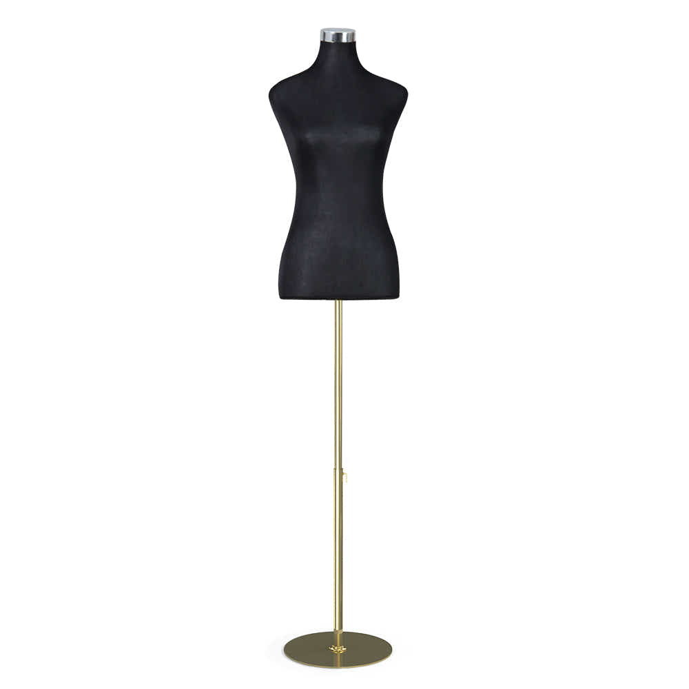Female Mannequin Dummy Model Dressmaker Clothes Display Torso Tailor Black