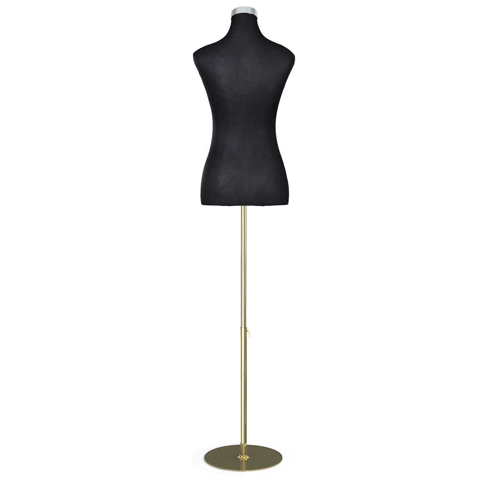 Female Mannequin Dummy Model Dressmaker Clothes Display Torso Tailor Black