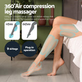 DS NA Livemor Electric Leg Foot Massager Air Wrap With Shiatsu Neck Massage Heat