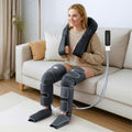 DS NA Livemor Electric Leg Foot Massager Air Wrap With Shiatsu Neck Massage Heat