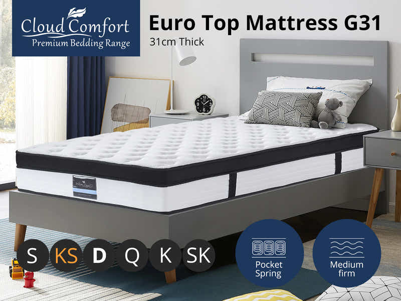 Euro Top Mattress G31 - King Single