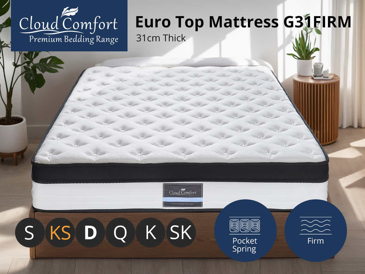DS Euro Top Mattress G31FIRM  King Single
