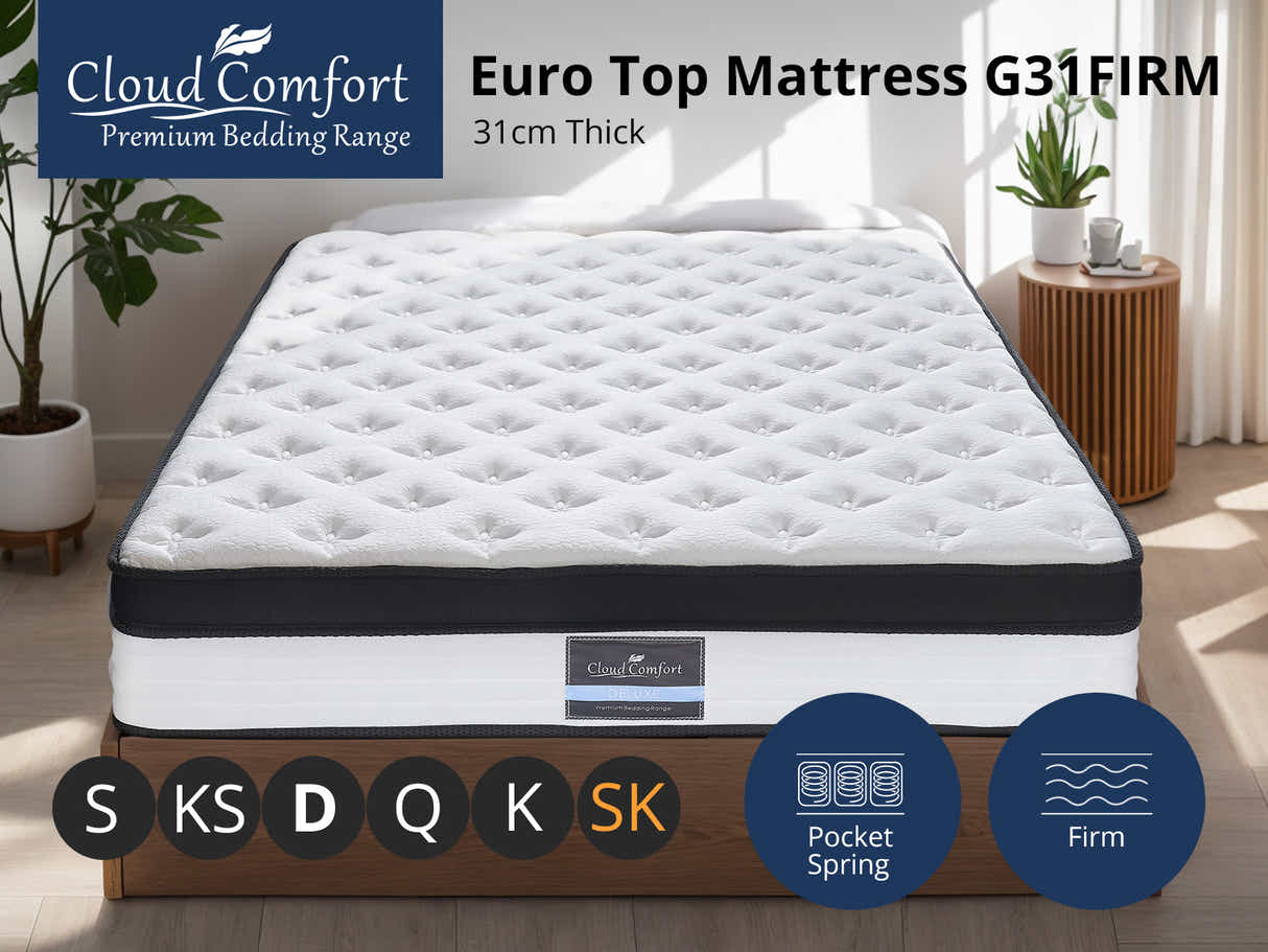 DS Euro Top Mattress G31FIRM Super King