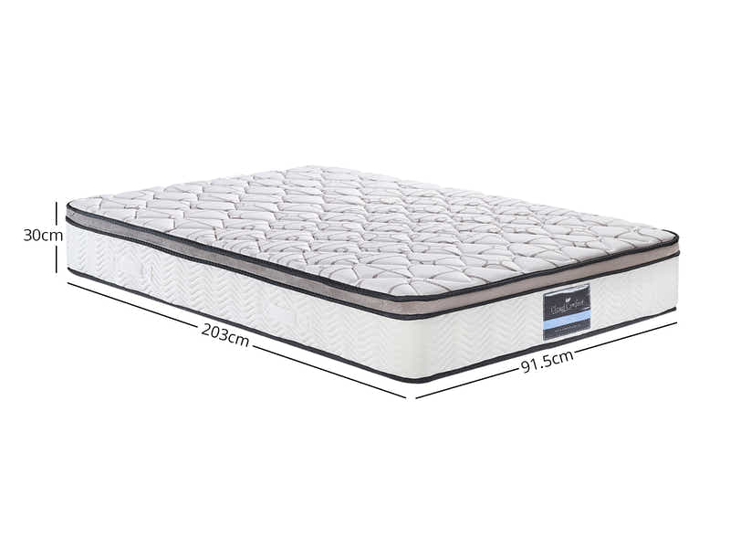 Euro Top Memory Foam Mattress GEL30 - Long Single