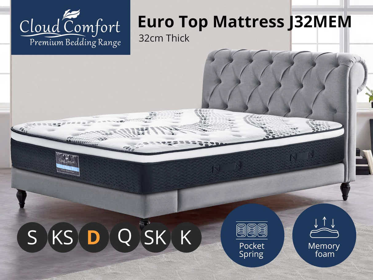 DS Euro Top Mattress J32MEM Double