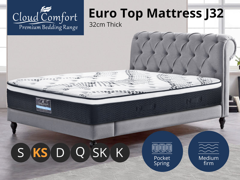 DS Euro Top Mattress J32 - King Single