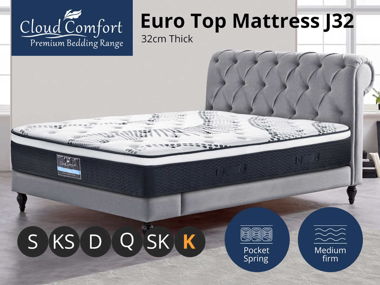 Euro Top Mattress J32 - King