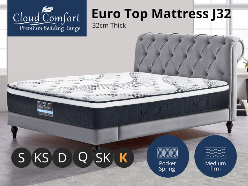 Euro Top Mattress J32 - King