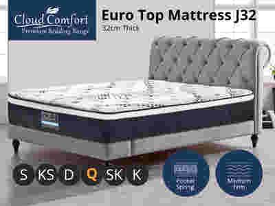 Euro Top Mattress J32 - Queen