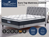 DS Euro Top Mattress MEMJ32 - Super King