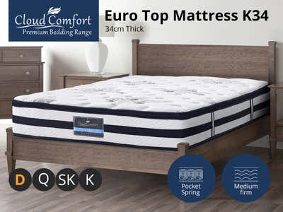 Euro Top Mattress K34 - Double