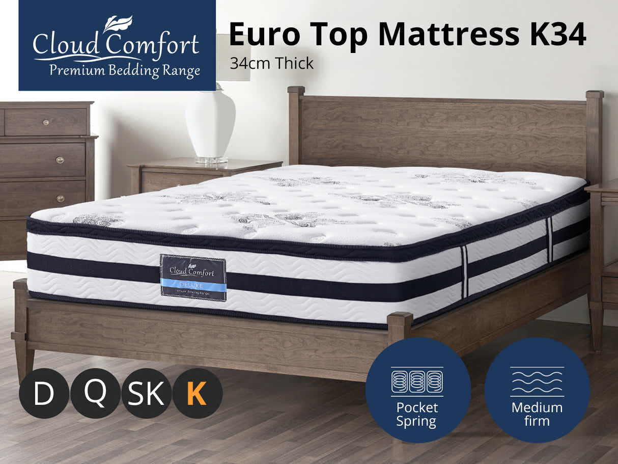 DS Euro Top Mattress K34 - King