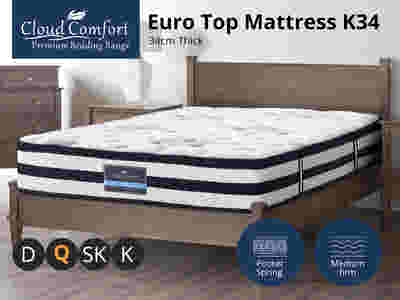 Euro Top Mattress K34 - Queen