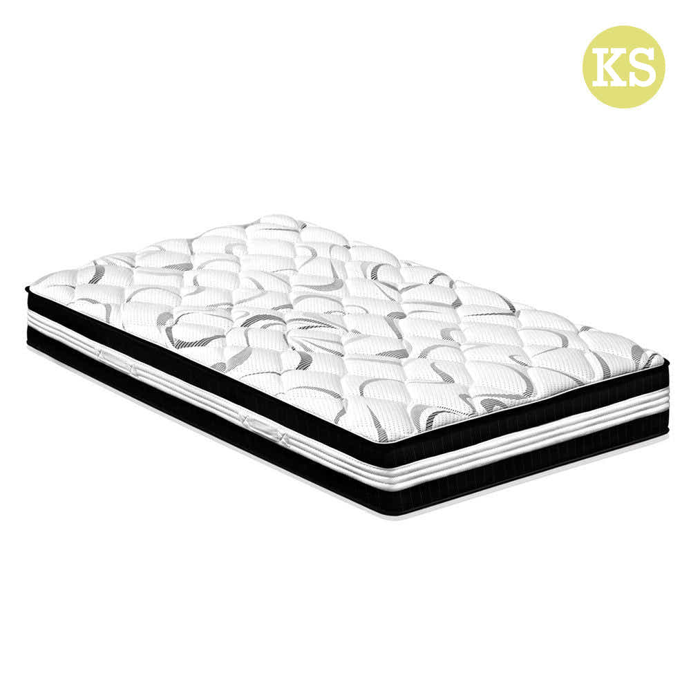 Wayford Bed Frame White & L30 Mattress - King Single