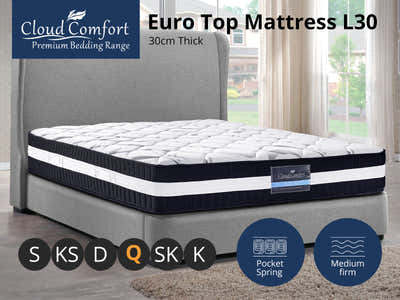 Euro Top Mattress L30 - Queen