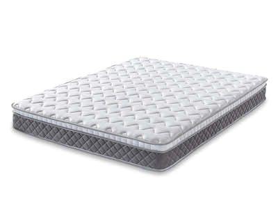 Sovo Oak Bed with MEM23 Mattress Combo - Queen