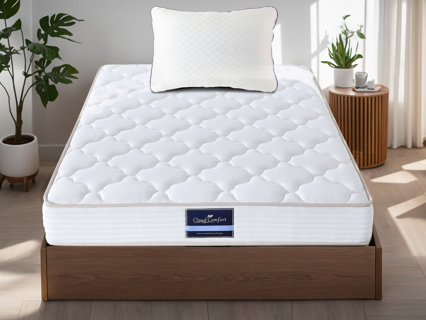 Euro Top Mattress PIL20 with Pillow - King Single