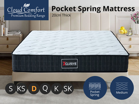 Xclusive Pocket Spring Mattress X20 Double